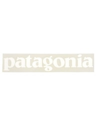 Patagonia Logo Sticker 8in in White